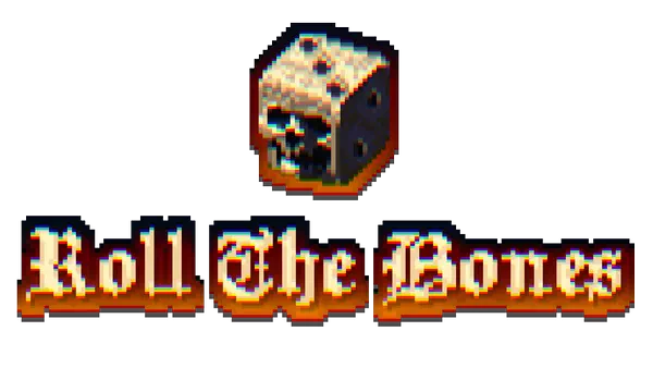 Roll The Bones logo, transparent